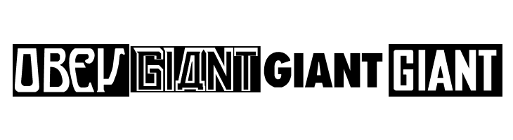 ObeyGiantPoster  Free Fonts Download
