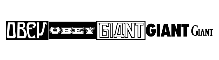 ObeyGiantPoster  Free Fonts Download