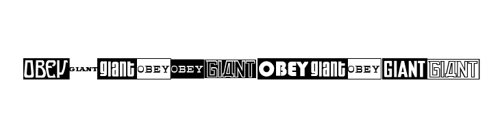 ObeyGiantPoster  Free Fonts Download