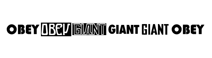 ObeyGiantPoster  Free Fonts Download