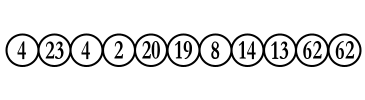 NumberpileReversed-Regular  Free Fonts Download