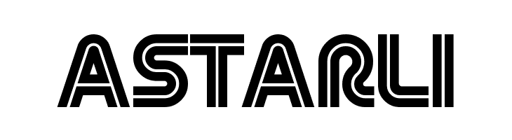 ASTARLI Retro Stereo Wide Font
