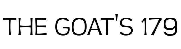 THE%2BGOAT%2527S%2B179 TeenLight-Regular Font