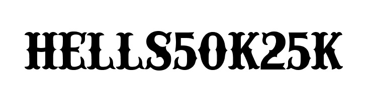HELLS50K25K IFC RAILROAD Bold Font