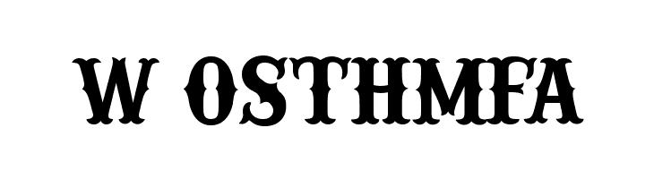 W%2BOSTHMFA IFC RAILROAD Bold Font