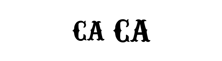 ca%2BCA IFC RAILROAD Bold Font