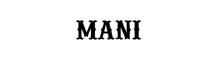 mani IFC RAILROAD Bold Font