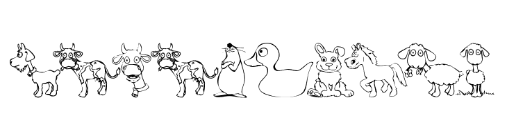 KR Barnyard Scraps  Free Fonts Download