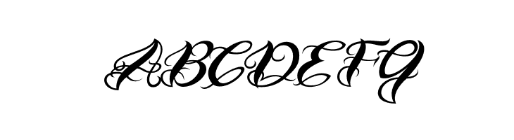 VTC-BadTattooHandOne  Free Fonts Download