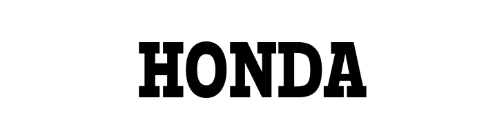 HONDA Typodermic-Regular Font