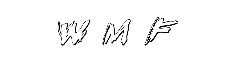 Righteous Kill Outline Italic  Free Fonts Download