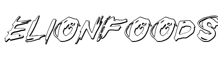 Righteous Kill Outline Italic  Free Fonts Download