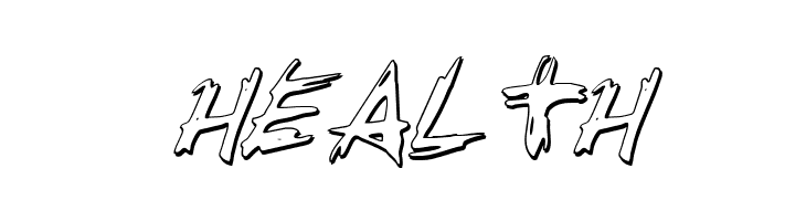 Righteous Kill Outline Italic  Free Fonts Download