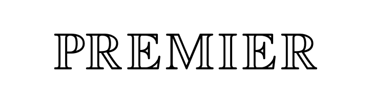 PREMIER EasyOpenFace Font