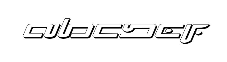 Xephyr Expanded Shadow Italic  Free Fonts Download