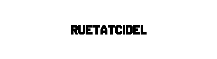 RUETATCIDEL Disparador Regular Font