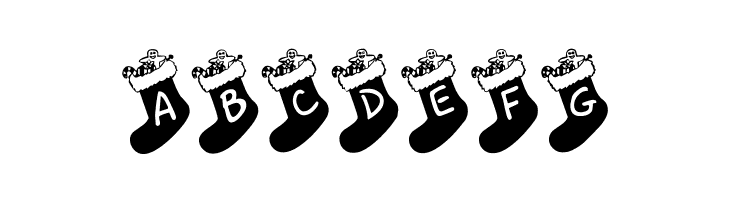 Chausettes de Noel  Free Fonts Download