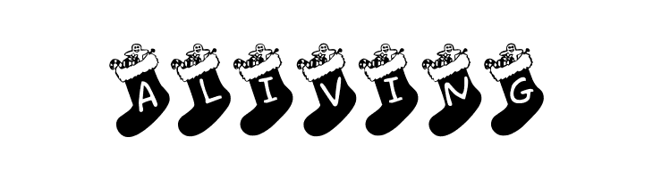 Chausettes de Noel  Free Fonts Download