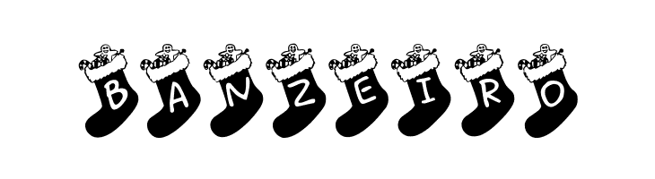 Chausettes de Noel  Free Fonts Download