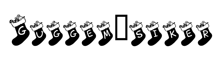 Chausettes de Noel  Free Fonts Download