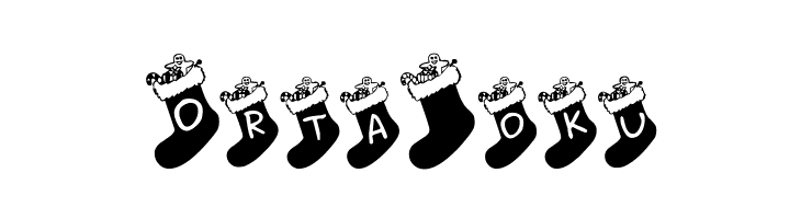 Chausettes de Noel  Free Fonts Download