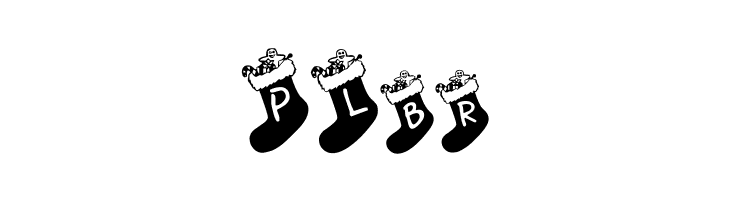 Chausettes de Noel  Free Fonts Download
