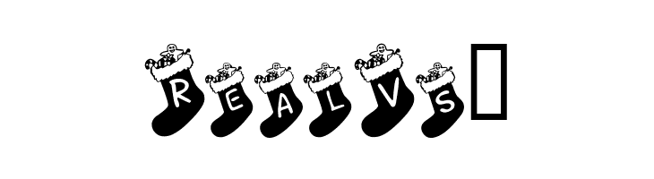 Chausettes de Noel  Free Fonts Download