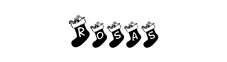 Chausettes de Noel  Free Fonts Download