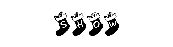 Chausettes de Noel  Free Fonts Download