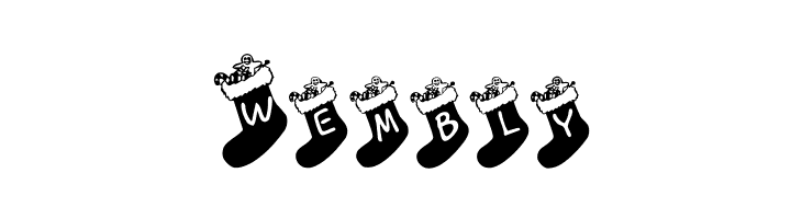 Chausettes de Noel  Free Fonts Download