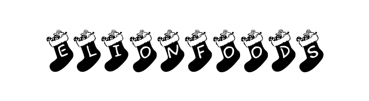 Chausettes de Noel  Free Fonts Download