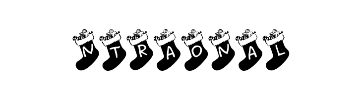 Chausettes de Noel  Free Fonts Download