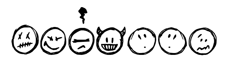 Sketchy Smiley  Free Fonts Download