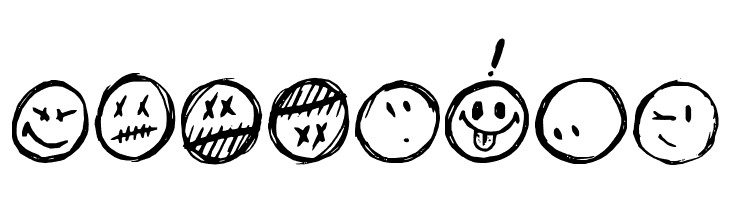 Sketchy Smiley  Free Fonts Download