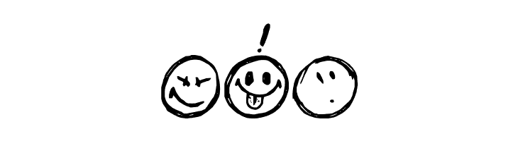 Sketchy Smiley  Free Fonts Download
