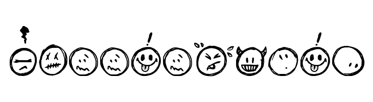 Sketchy Smiley  Free Fonts Download