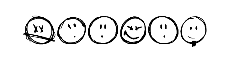 Sketchy Smiley  Free Fonts Download