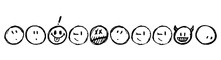 Sketchy Smiley  Free Fonts Download
