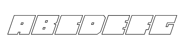 Anakefka Outline Italic  Free Fonts Download