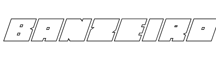 Anakefka Outline Italic  Free Fonts Download