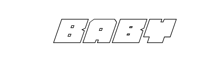 Anakefka Outline Italic  Free Fonts Download