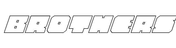 Anakefka Outline Italic  Free Fonts Download