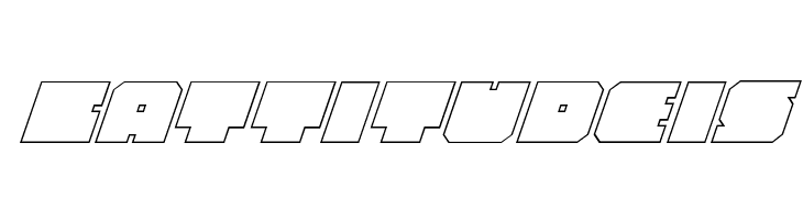 Anakefka Outline Italic  Free Fonts Download