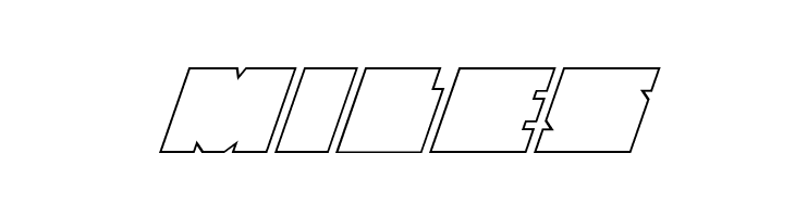 Anakefka Outline Italic  Free Fonts Download