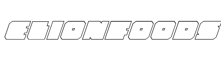 Anakefka Outline Italic  Free Fonts Download