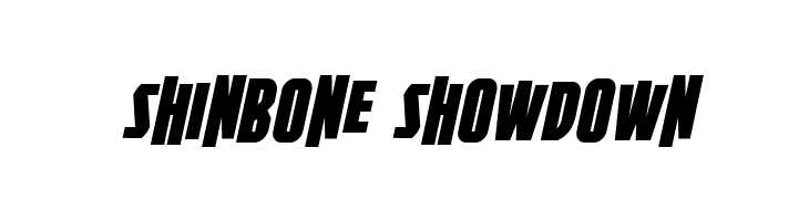shinbone%2Bshowdown Firepower BB Italic Font