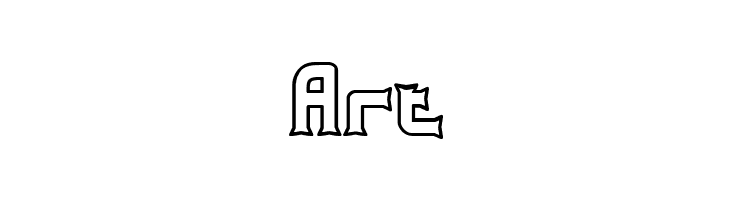 Ataxia Outline [BRK]  Free Fonts Download