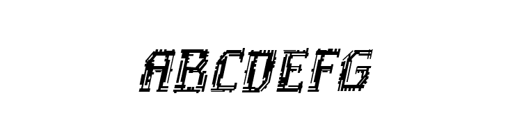 Inhuman BB Italic  Free Fonts Download