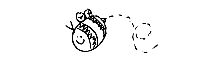 Pea Fruit Salad Doodles  Free Fonts Download