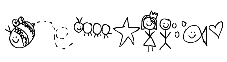 Pea Fruit Salad Doodles  Free Fonts Download